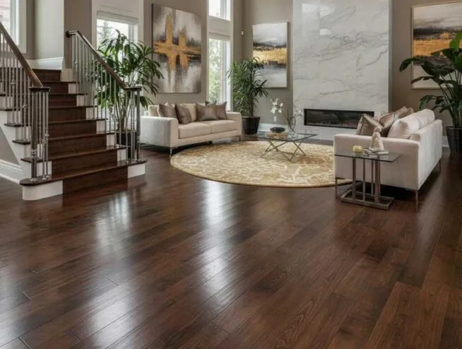 Richmond Hill hardwood flooring installation during renovation by Razco