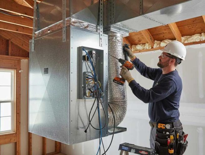 Richmond Hill HVAC system installation and ductwork by Razco Renovation