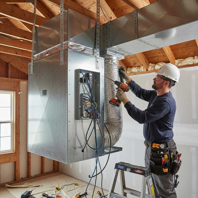 Richmond Hill HVAC Installation – Razco Renovation Richmond Hill HVAC system installation and ductwork by Razco Renovation