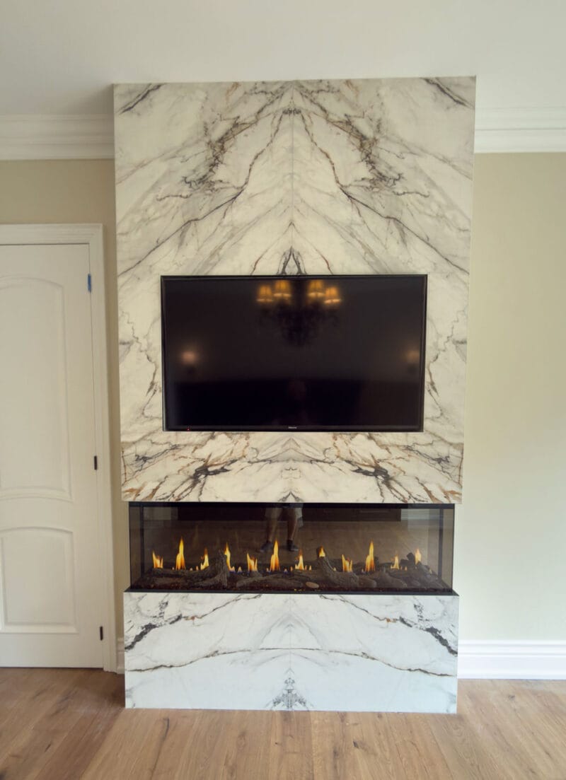 Fireplace and TV Wall Installation Toronto by Razco Renovation