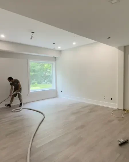 Basement renovation Richmond Hill – professional contractor finishing a basement in a Richmond Hill home