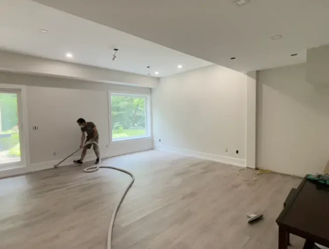 Basement renovation Richmond Hill – professional contractor finishing a basement in a Richmond Hill home