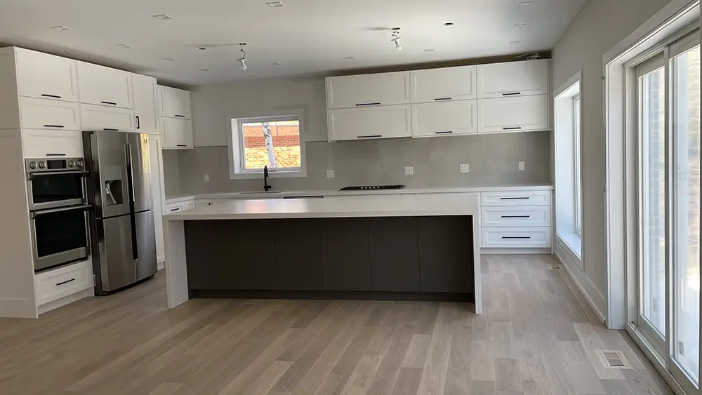Quartz countertops and backsplash Richmond Hill